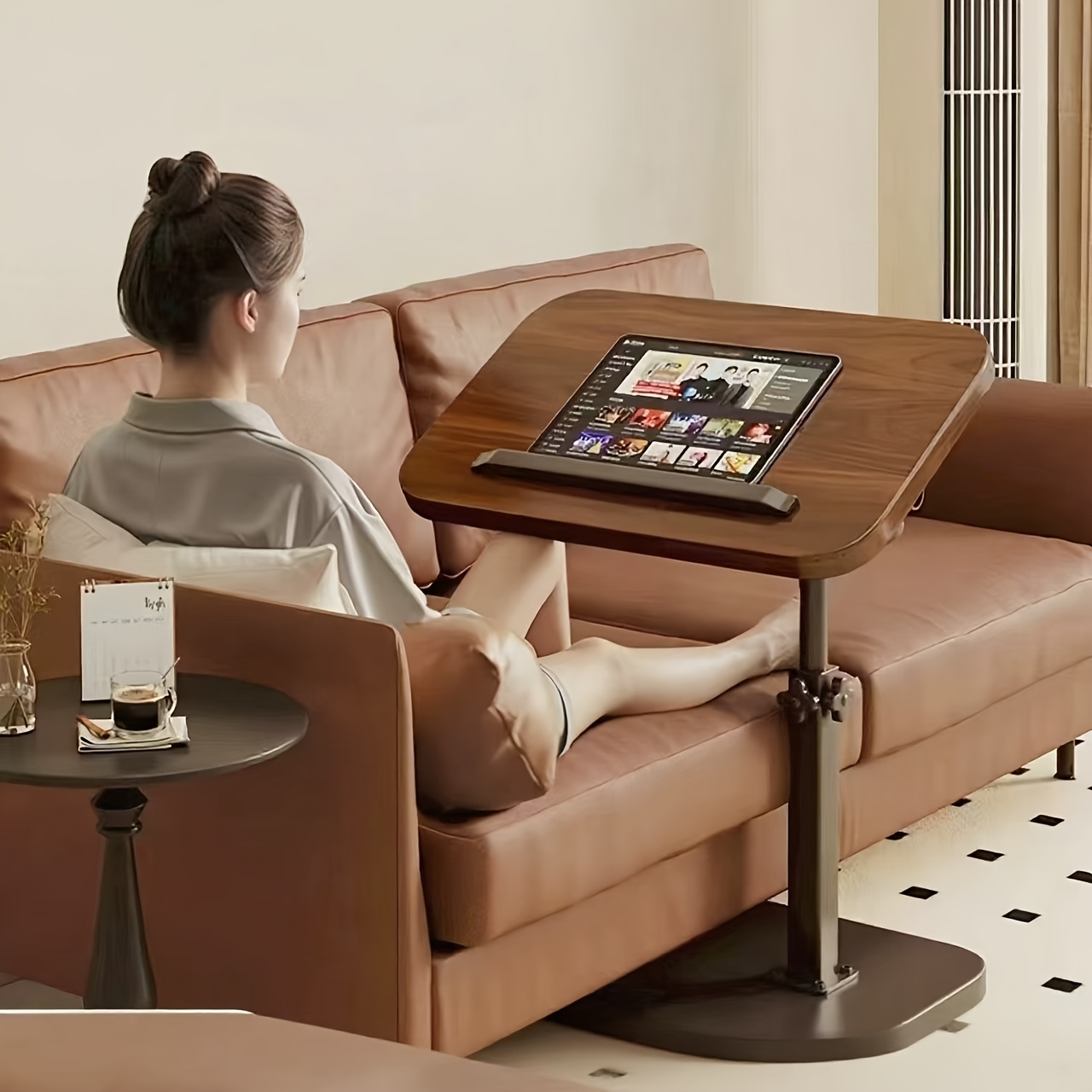 Black Walnut Swivel Laptop Des - Laptops review and price