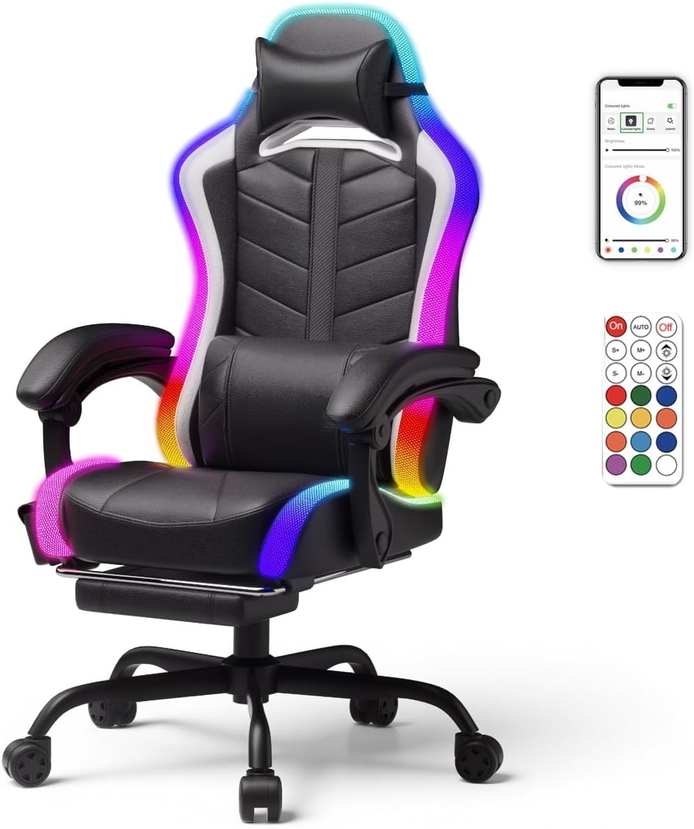 Gaming Chair Premium PU Leathe - Speakers review and price