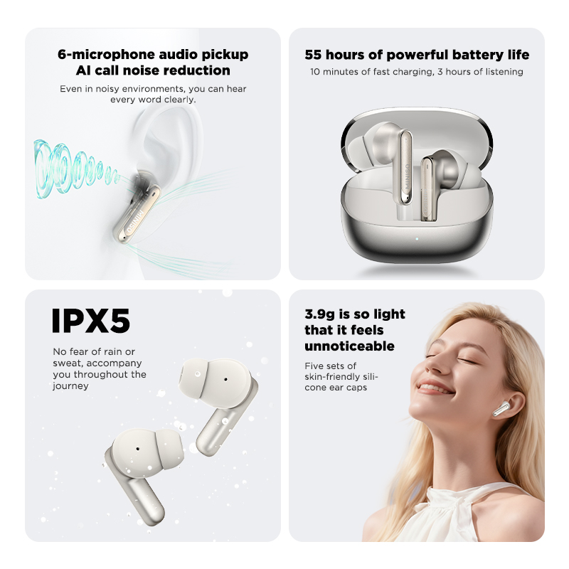 MINISO MS106 Bluetooth Earphon - Headphones review and price