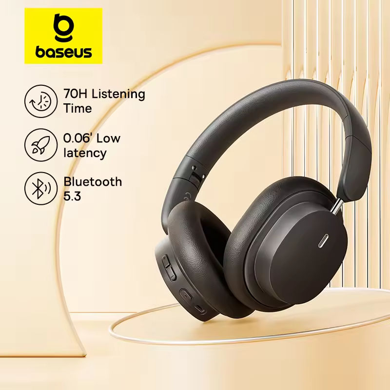 Baseus Bowie D05 Wireless Head - Anc Wireless Over Ear Headphones review and price