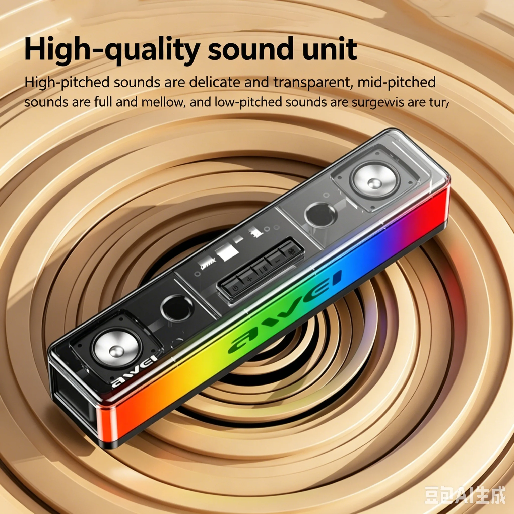 RGB Bluetooth Speakers Soundba - Rgb Computer Soundbar For Pc review and price