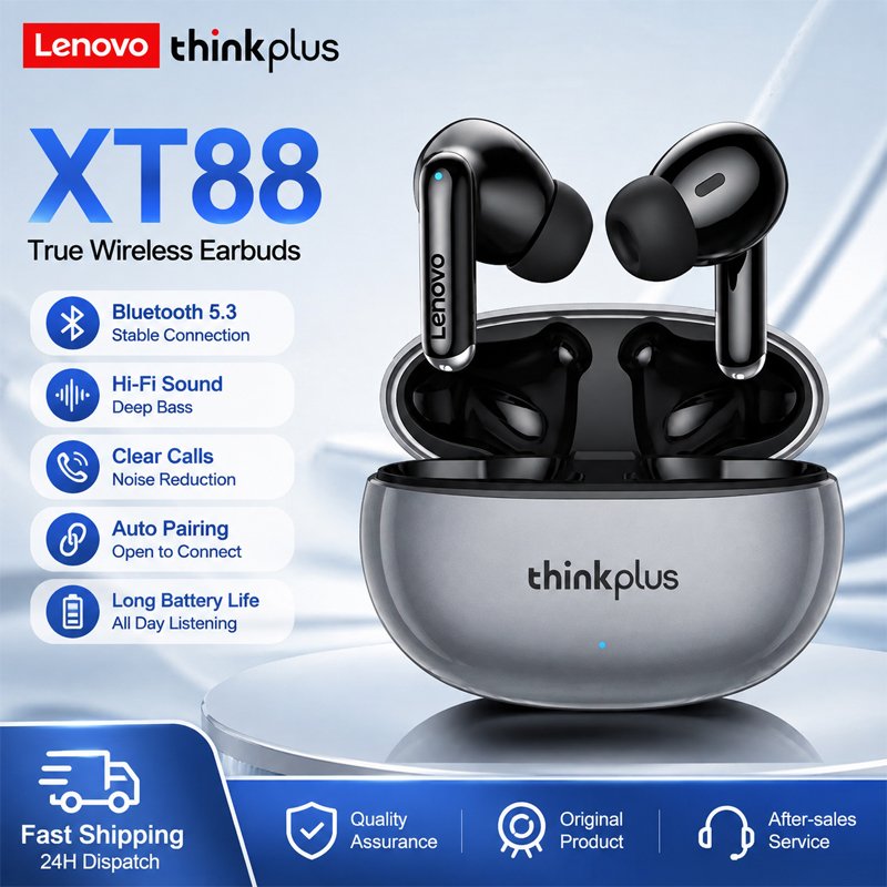 Lenovo XT88 Bluetooth Wireless - Anc Wireless Over Ear Headphones review and price