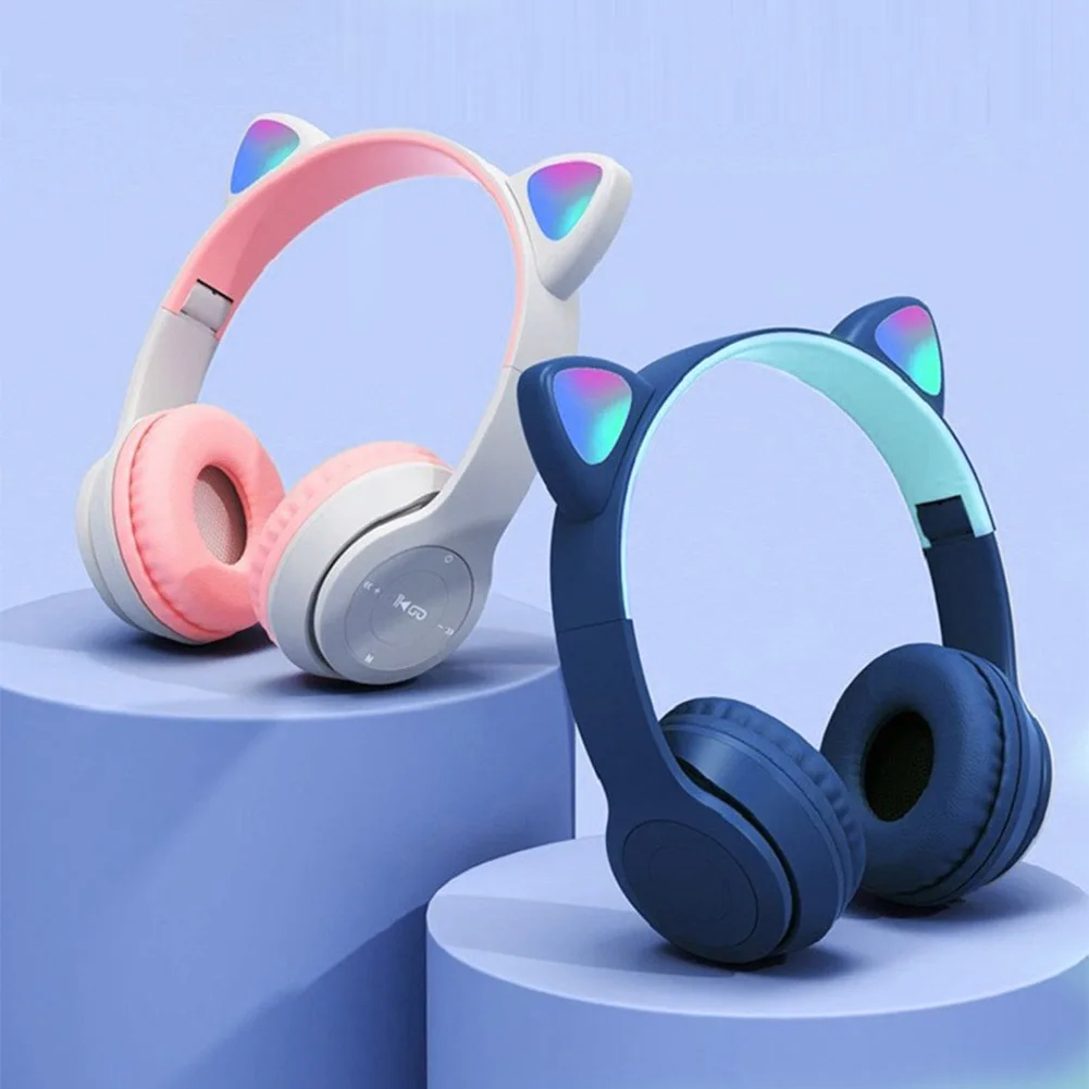 Cute Cat Ear Wireless Headphon - Cat Ear Bluetooth Headset Led review and price