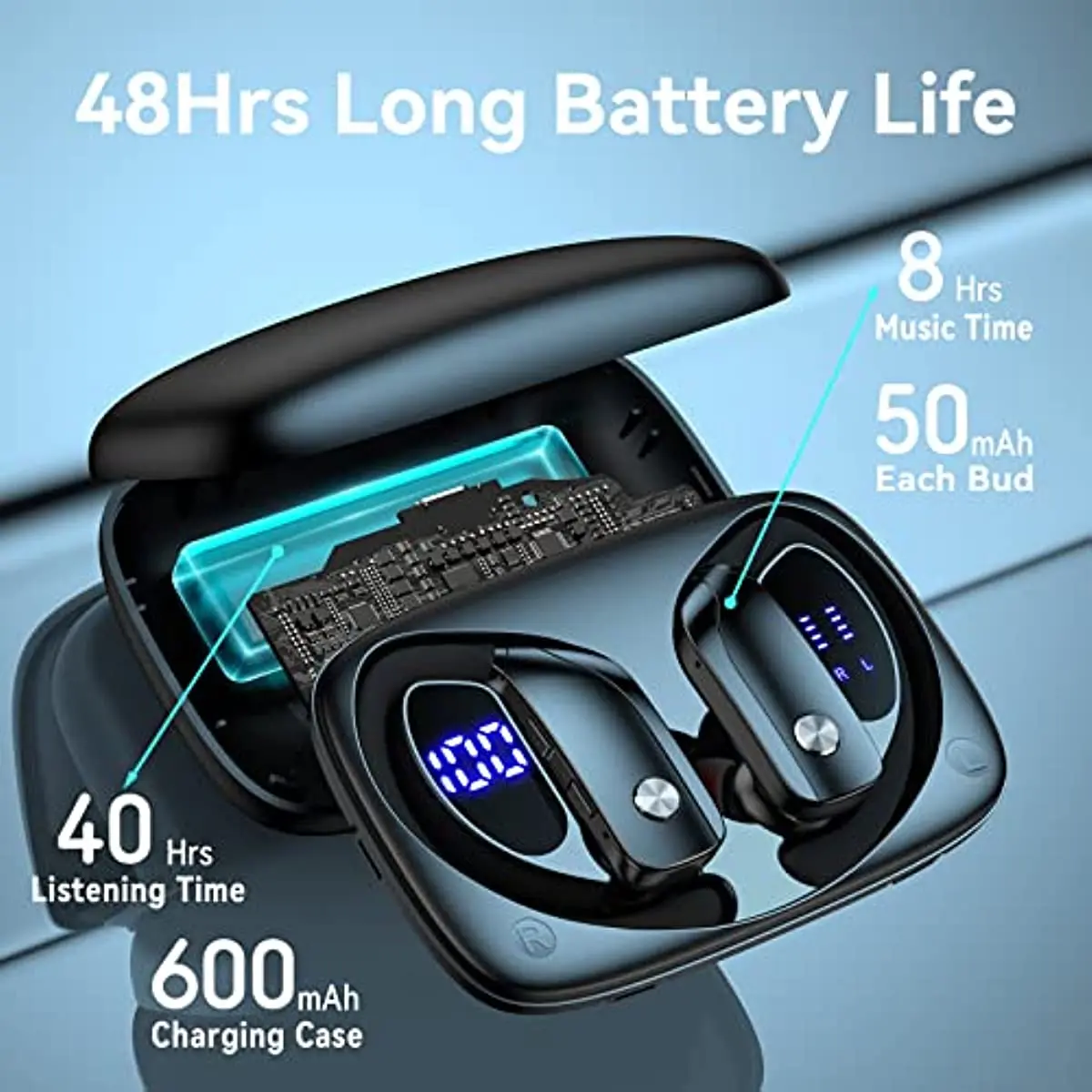 Wireless Earbuds Bluetooth Hea - Anc Wireless Over Ear Headphones review and price