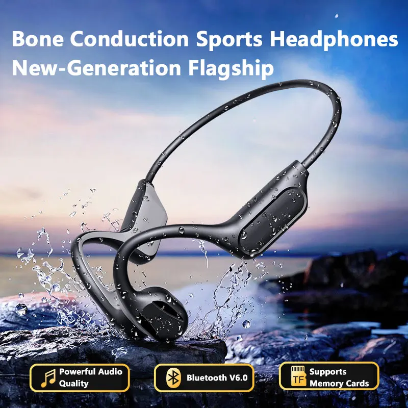 NEW IPX8 Sports Bone Conductio - Bone Conduction Running Headphones review and price