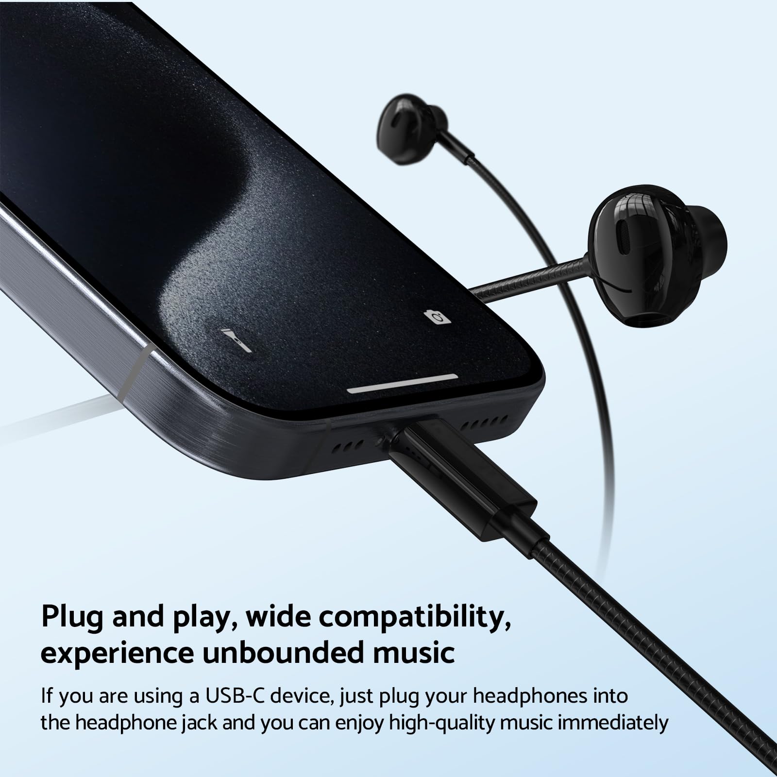 In-Ear Wired Headphone HiFi Mu - Type C Wired Earphones With Mic review and price